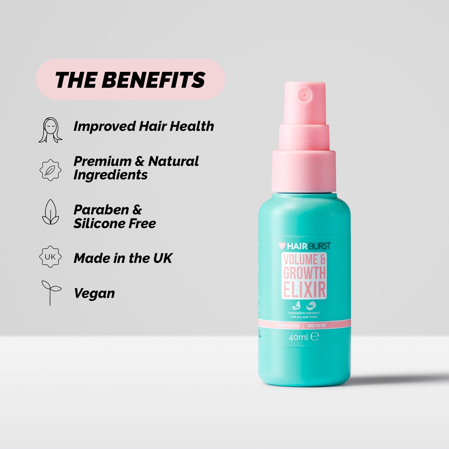 Hairburst Mini Volume & Growth Elixir Spray 40ml