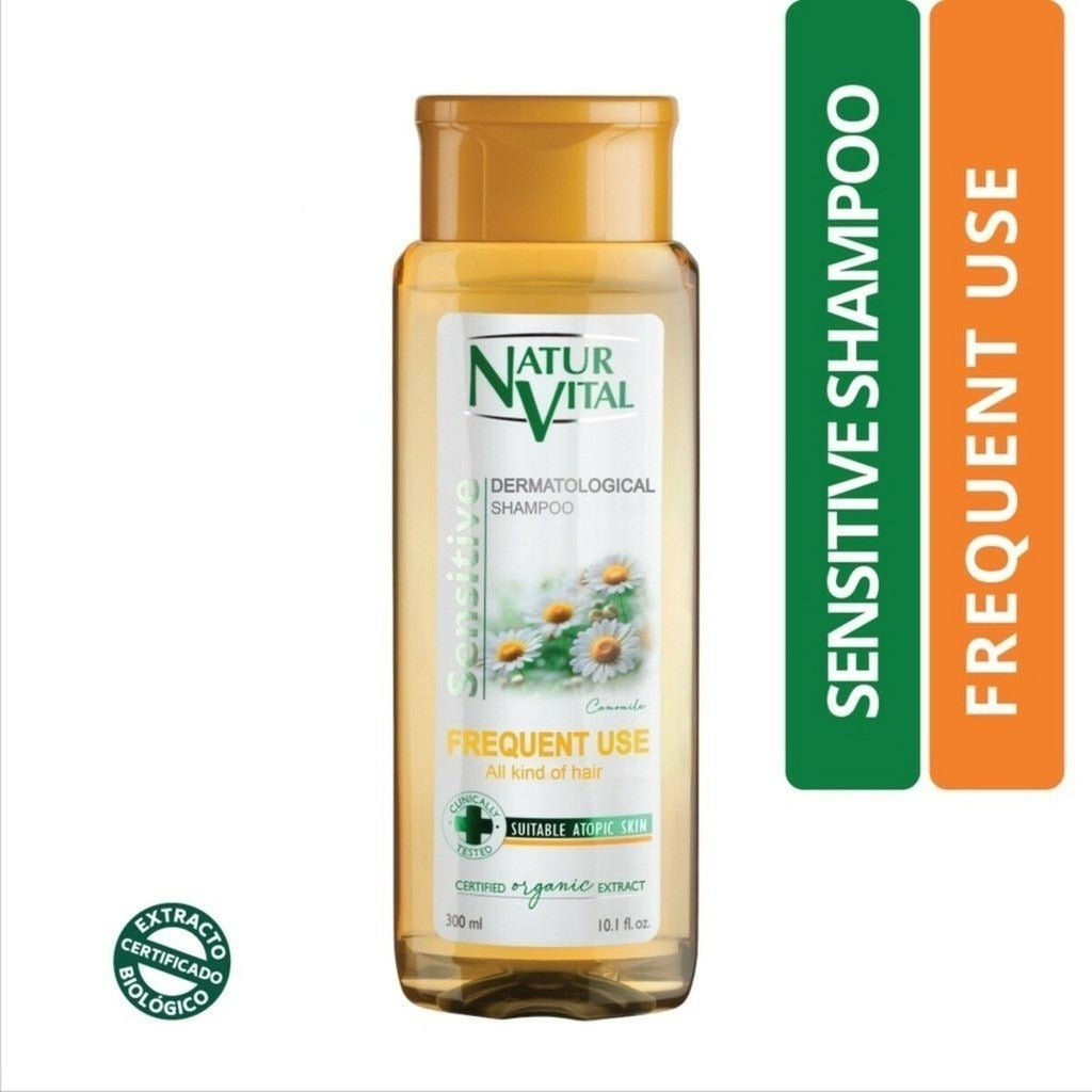 NaturVital Sensitive Frequent Use Shampoo - Chamomile (300ml)