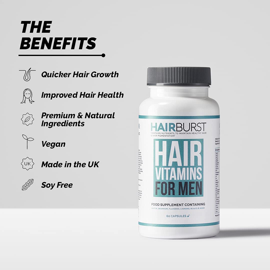 Hairburst Mens Hair Vitamins (60 capsules)(Expiration: Sep 2024)