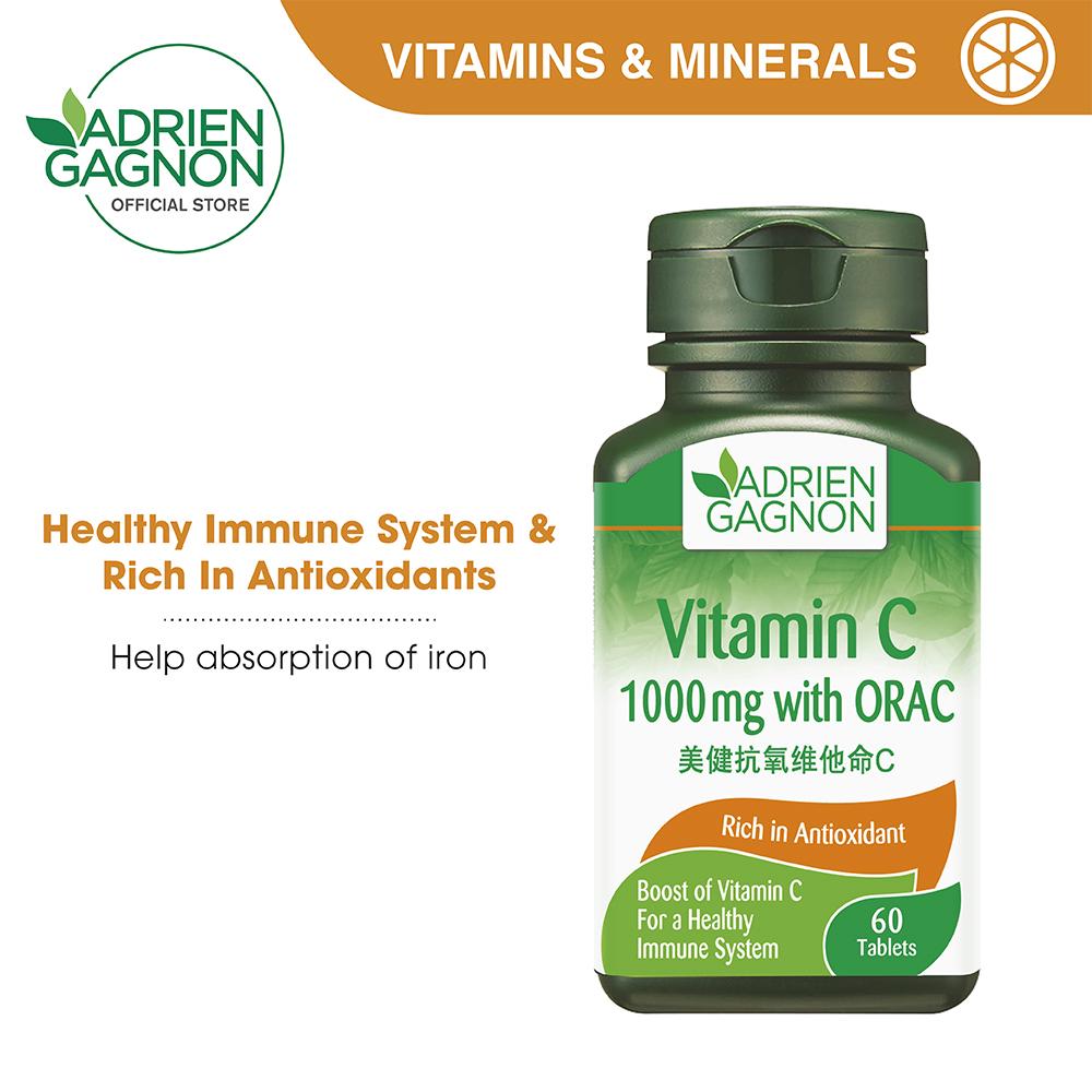 Adrien Gagnon Vitamin C 1000mg With Orac - Expiry Date: Dec 2023