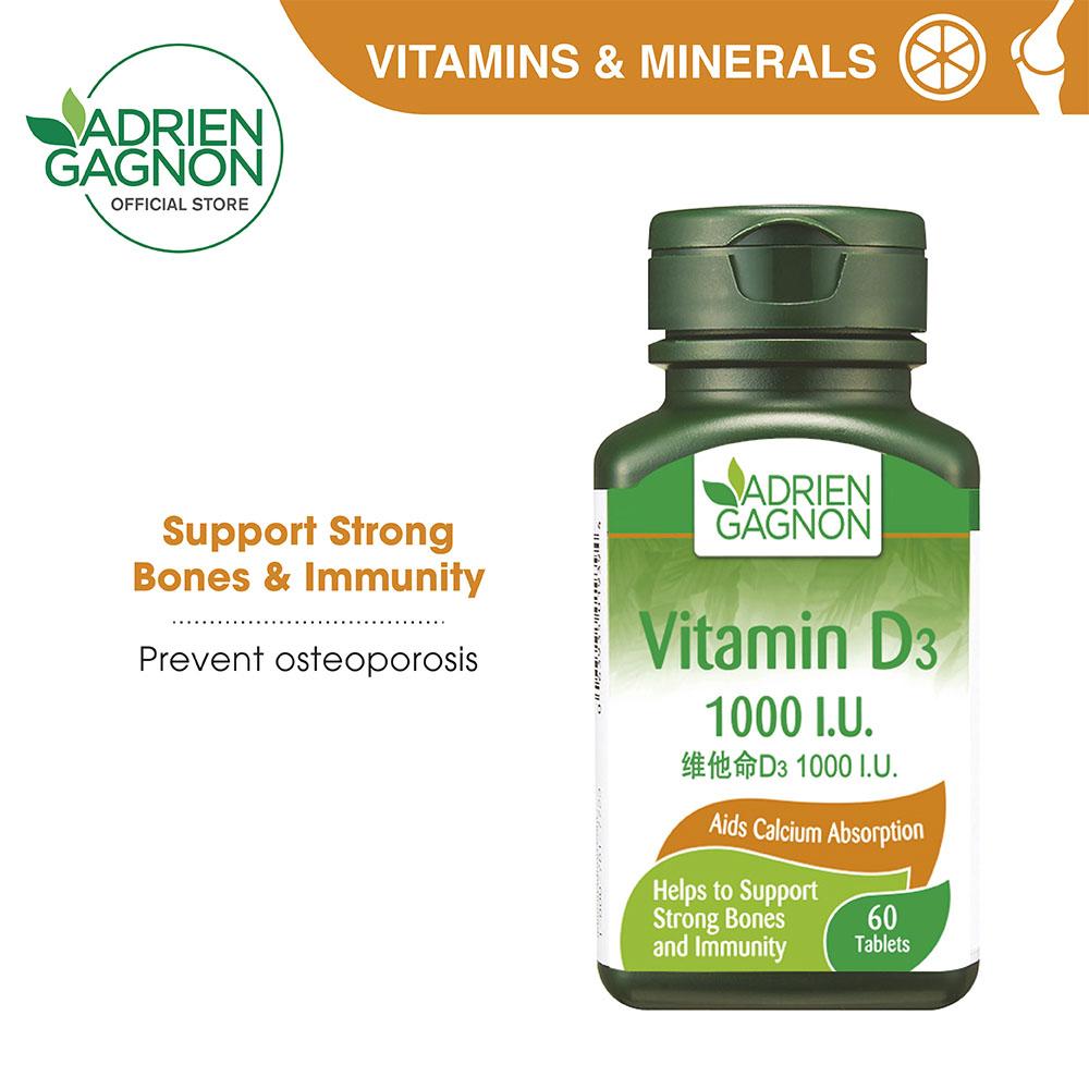 Adrien Gagnon Vitamin D3 1000 I.U. (exp: June 2024)