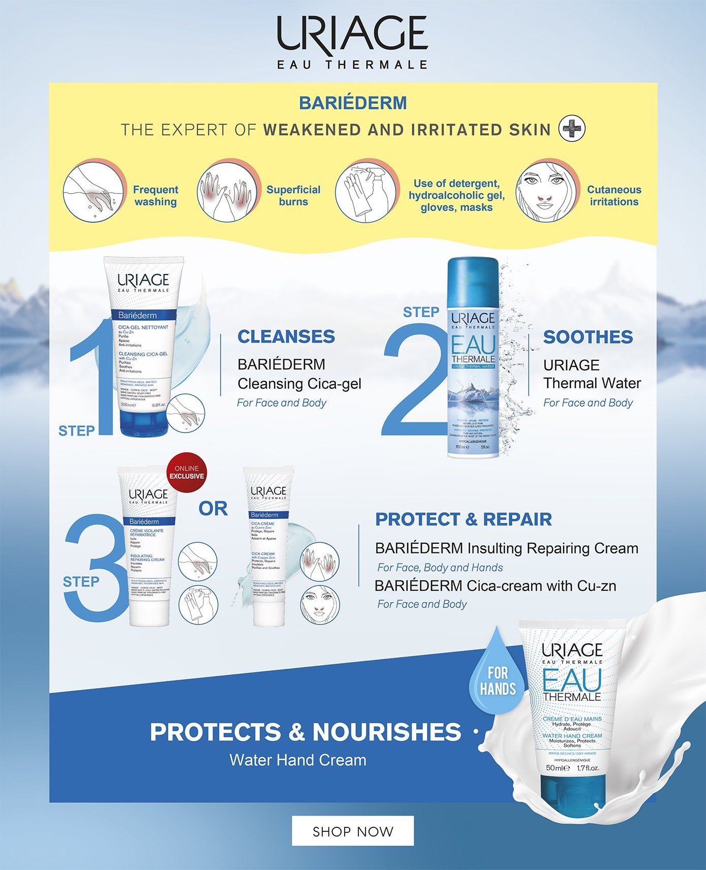 Uriage Bariederm Cleansing Cica-Gel