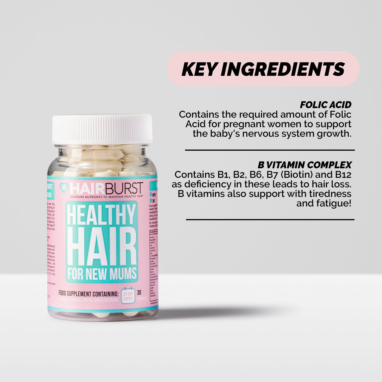Hairburst NewMums Hair Vitamins (30 capsules) (Exp: June 2024)