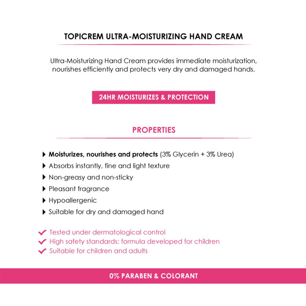 (Bundle) Topicrem Ultra-Moisturizing Body Milk (75ml) + Topicrem Ultra-Moisturizing Hand Cream (50ml) + Topicrem Cica Concentrate Oil 100ml