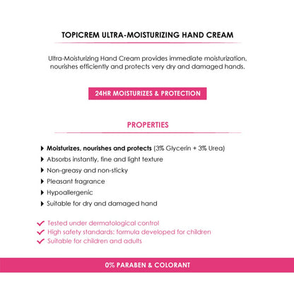 (Bundle) Topicrem Ultra-Moisturizing Body Milk (75ml) + Topicrem Ultra-Moisturizing Hand Cream (50ml) + Topicrem Cica Concentrate Oil 100ml