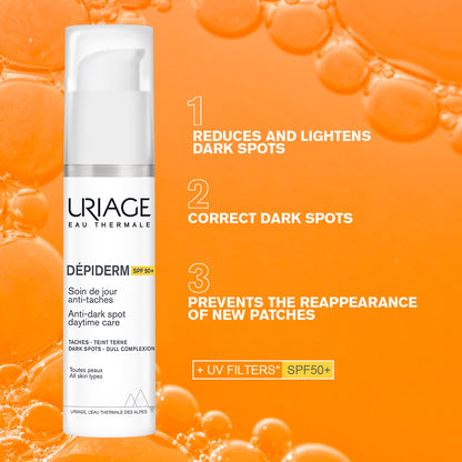 Uriage Depiderm Anti-Dark Spots and Sun Protection SPF50+ 30ml Daytime care for Dark Spots
