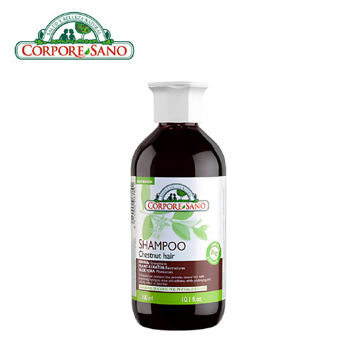 Corpore Sano Henna Hair Shampoo - Chestnut 300ml (Exp. Oct 2025)