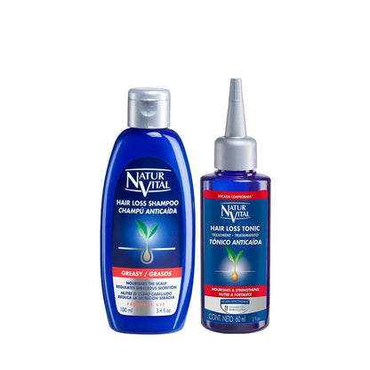 NaturVital Hair Loss Treatment Set (100ml Hair Shampoo + 60ml Hair Tonic)