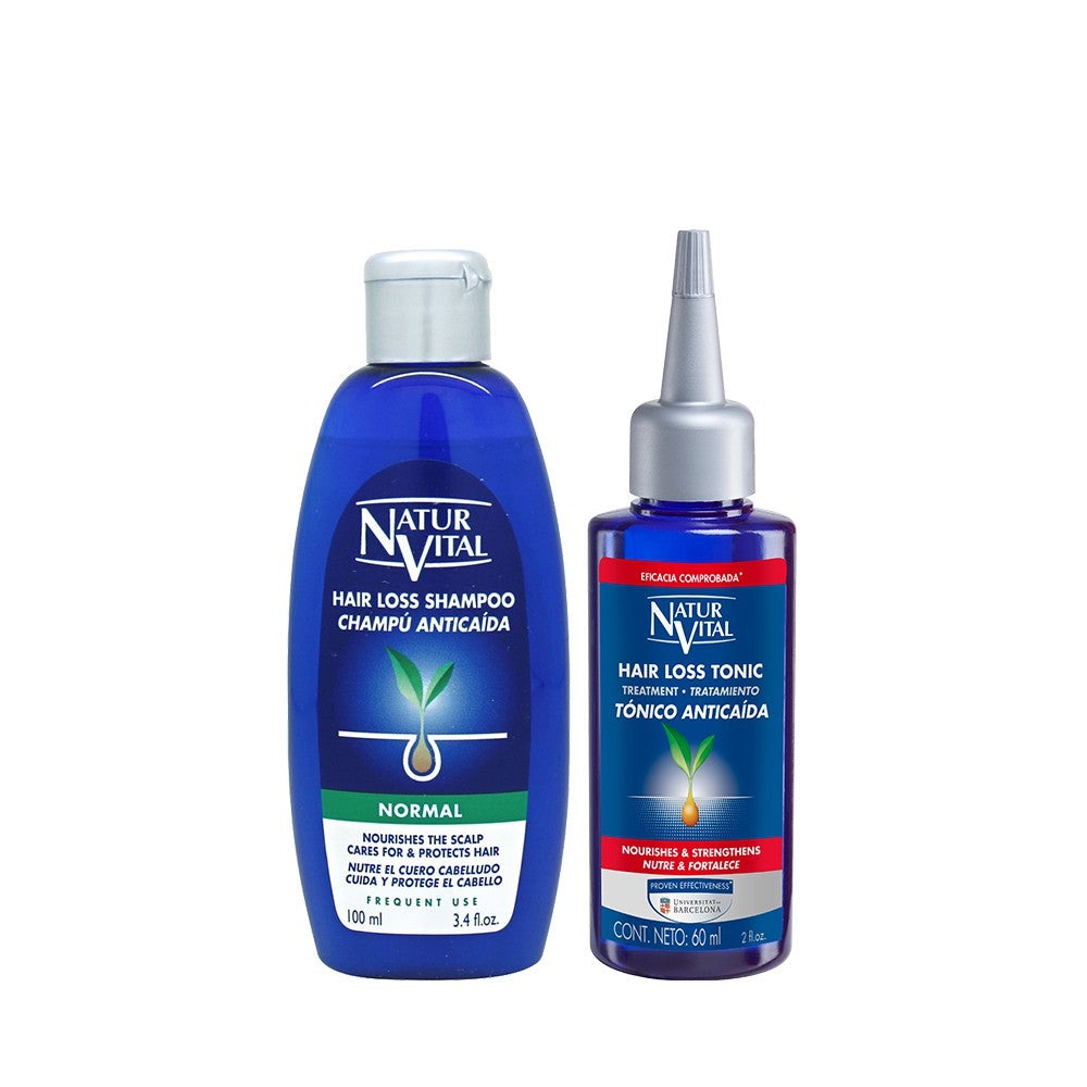 NaturVital Hair Loss Treatment Set (100ml Hair Shampoo + 60ml Hair Tonic)