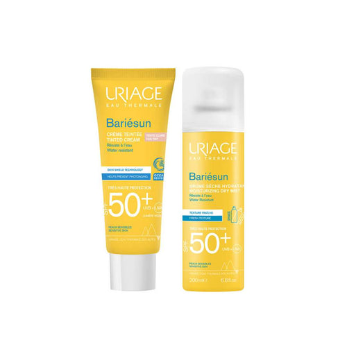 (Bundle) Uriage Bariesun Dry Mist SPF50+ 200ml + Uriage Bariesun Fair Tinted Cream SPF50+ 50ml