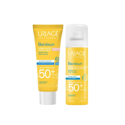 (Bundle) Uriage Bariesun Dry Mist SPF50+ 200ml + Uriage Bariesun Fair Tinted Cream SPF50+ 50ml