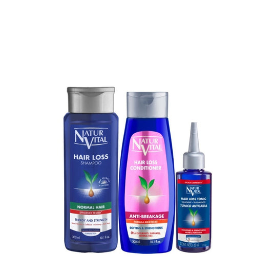 [Bundle] NaturVital Hair Loss Set (300ml Hair Shampoo + Conditioner w/ 60ml Hair Tonic)