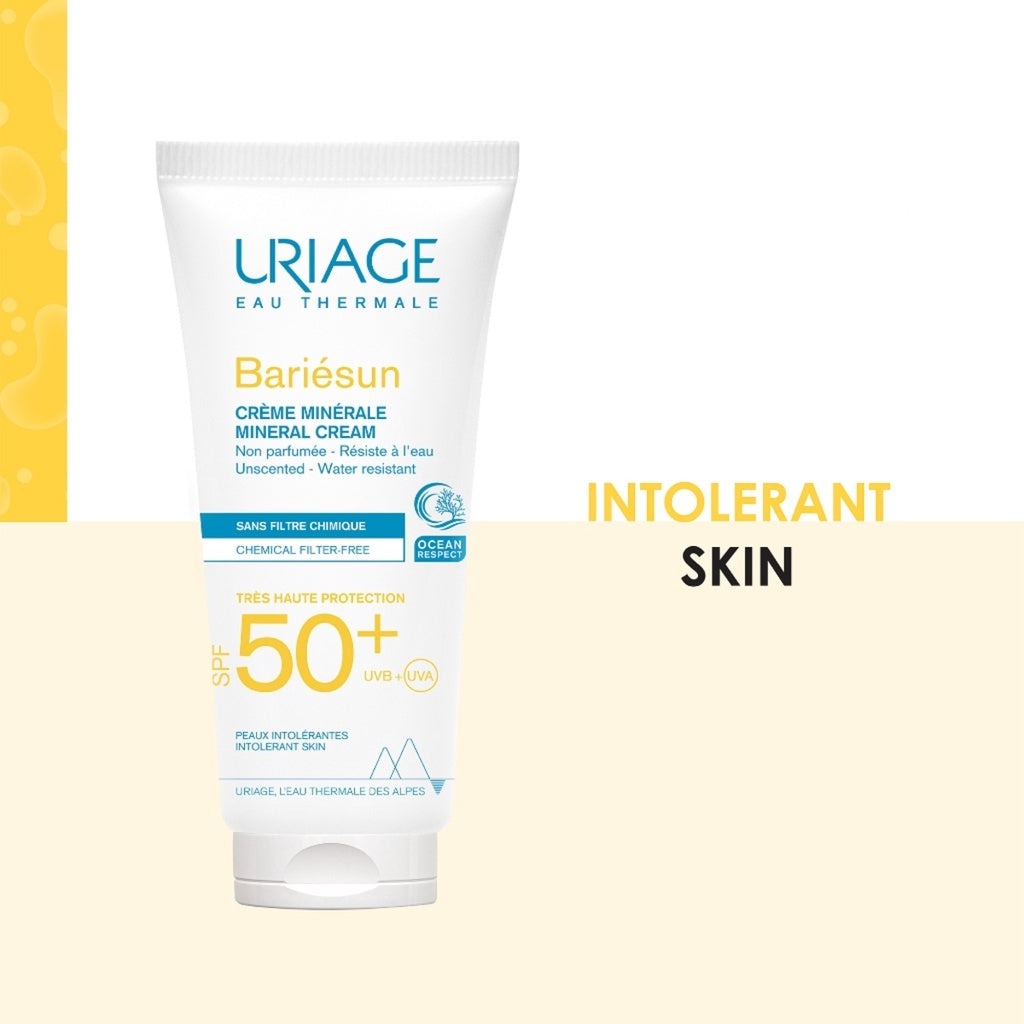 Uriage Bariesun Mineral Cream SPF50+ 100ml High Protection from UVA-UVB rays