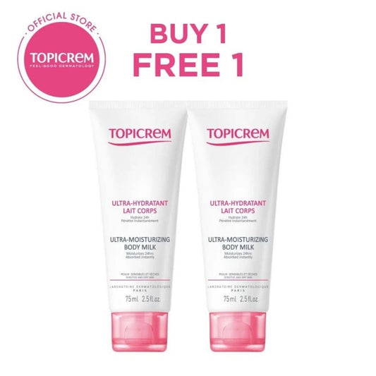 [Bundle] Buy 1 Free 1 Topicrem Ultra-Moisturizing Body Milk (75ml)