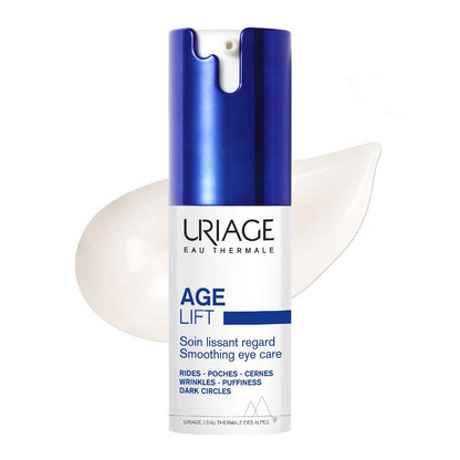 (Bundle)  Uriage Age Lift Firming Smoothing Day Cream 40ml + Smoothing Eye Cream Anti-aging Eye Contour Care