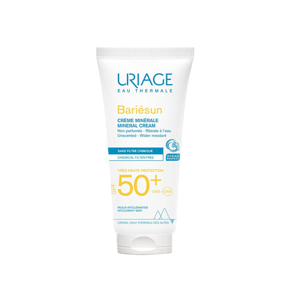 Uriage Bariesun Mineral Cream SPF50+ 100ml High Protection from UVA-UVB rays