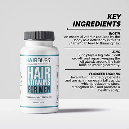Hairburst Mens Hair Vitamins (60 capsules)(Expiration: Sep 2024)