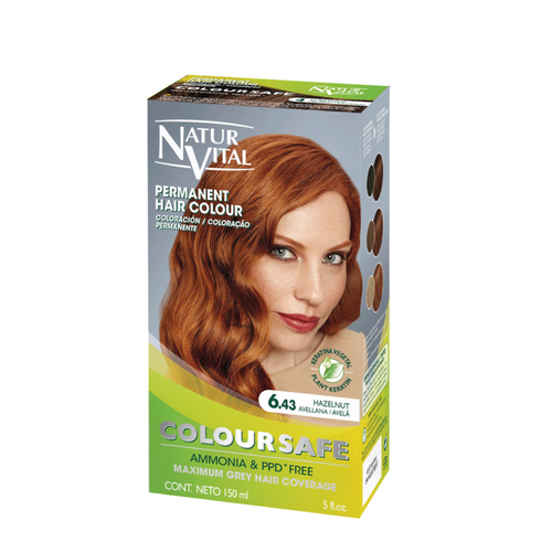 NaturVital ColourSafe Permanent Hair Dye - Hazelnut (6.43)