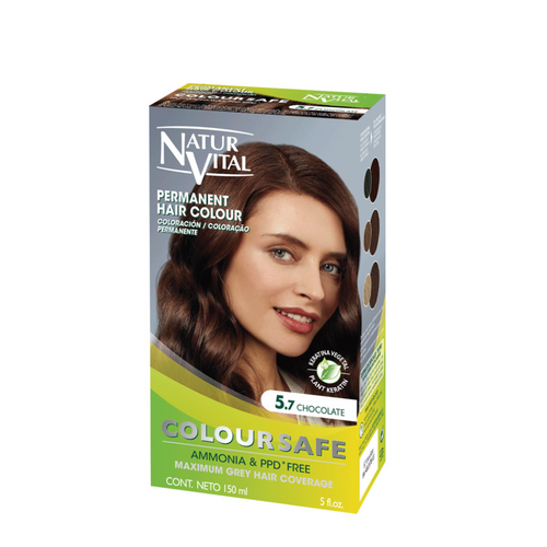 NaturVital ColourSafe Permanent Hair Dye - Chocolate (5.7)